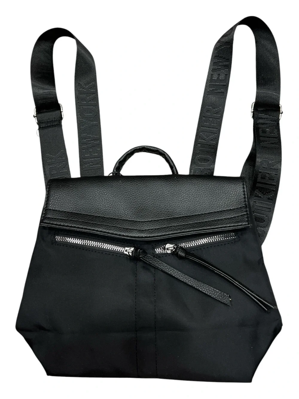 NWT’S Botkier New York Trigger Mini Backpack in sleek black & Faux Leather Trim
